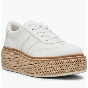 DV by Dolce Vita White and Tan Espadrille Sneakers